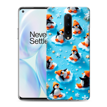Силиконовый чехол на OnePlus 8 с принтом Новый год
