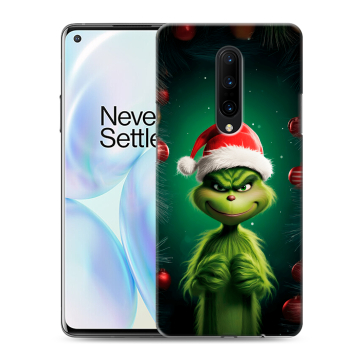 Силиконовый чехол на OnePlus 8 с принтом Гринч Новый год Рождество