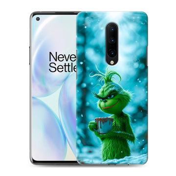Силиконовый чехол на OnePlus 8 с принтом Новый год гринч