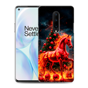 Силиконовый чехол на OnePlus 8 с принтом Новый год