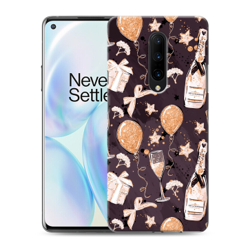 Силиконовый чехол на OnePlus 8 с принтом Новый год