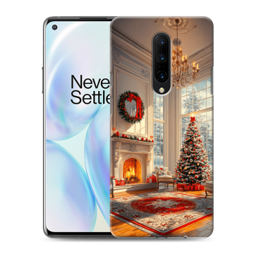 Силиконовый чехол на OnePlus 8 с принтом Новый год