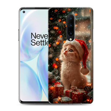 Силиконовый чехол на OnePlus 8 с принтом Новый год
