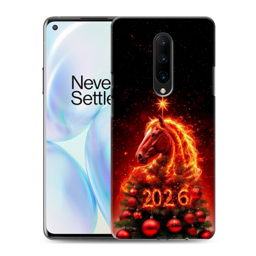 Силиконовый чехол на OnePlus 8 с принтом Новый год