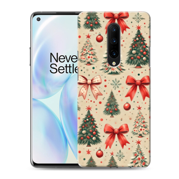 Силиконовый чехол на OnePlus 8 с принтом Новый год