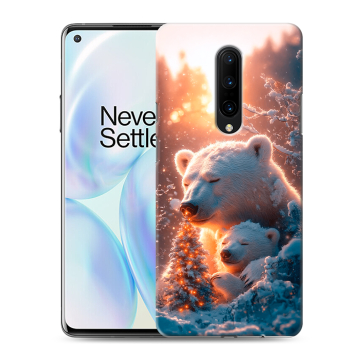 Силиконовый чехол на OnePlus 8 с принтом Новый год