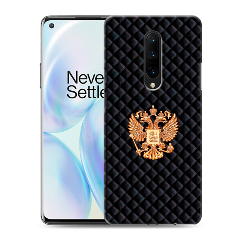 Силиконовый противоударный чехол на OnePlus 8 с принтом Герб России принт Силиконовый противоударный чехол на OnePlus 8 с принтом Герб России принт