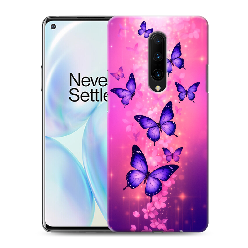 Пластиковый чехол на OnePlus 8 с принтом Бабочки Пластиковый чехол на OnePlus 8 с принтом Бабочки