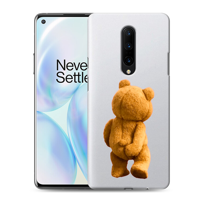 Силиконовый чехол на OnePlus 8 с принтом Медведь Силиконовый чехол на OnePlus 8 с принтом Медведь