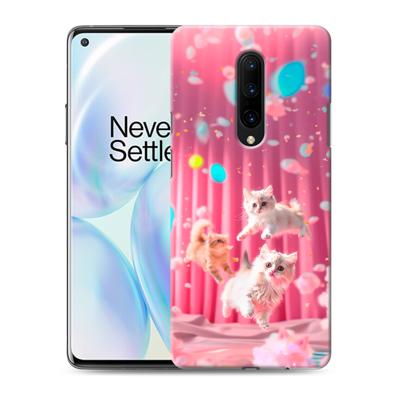 Силиконовый чехол на OnePlus 8 с принтом милые котики Силиконовый чехол на OnePlus 8 с принтом милые котики