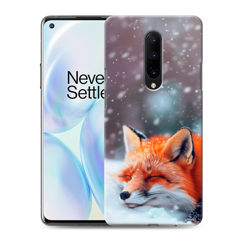 Силиконовый чехол на OnePlus 8 с принтом лиса Силиконовый чехол на OnePlus 8 с принтом лиса