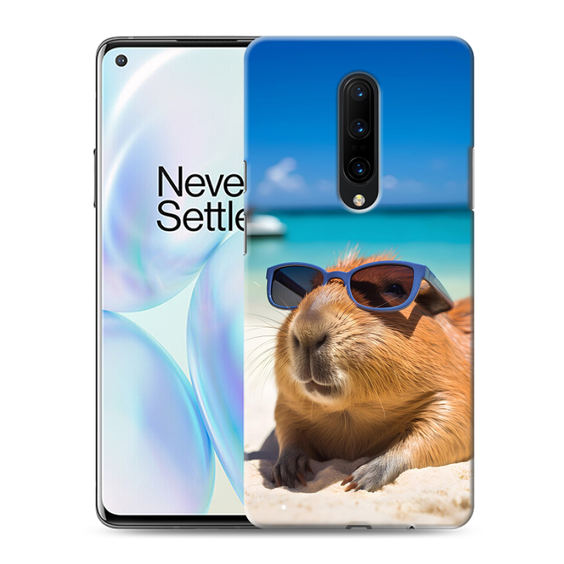 Силиконовый чехол на OnePlus 8 с принтом Капибара Силиконовый чехол на OnePlus 8 с принтом Капибара