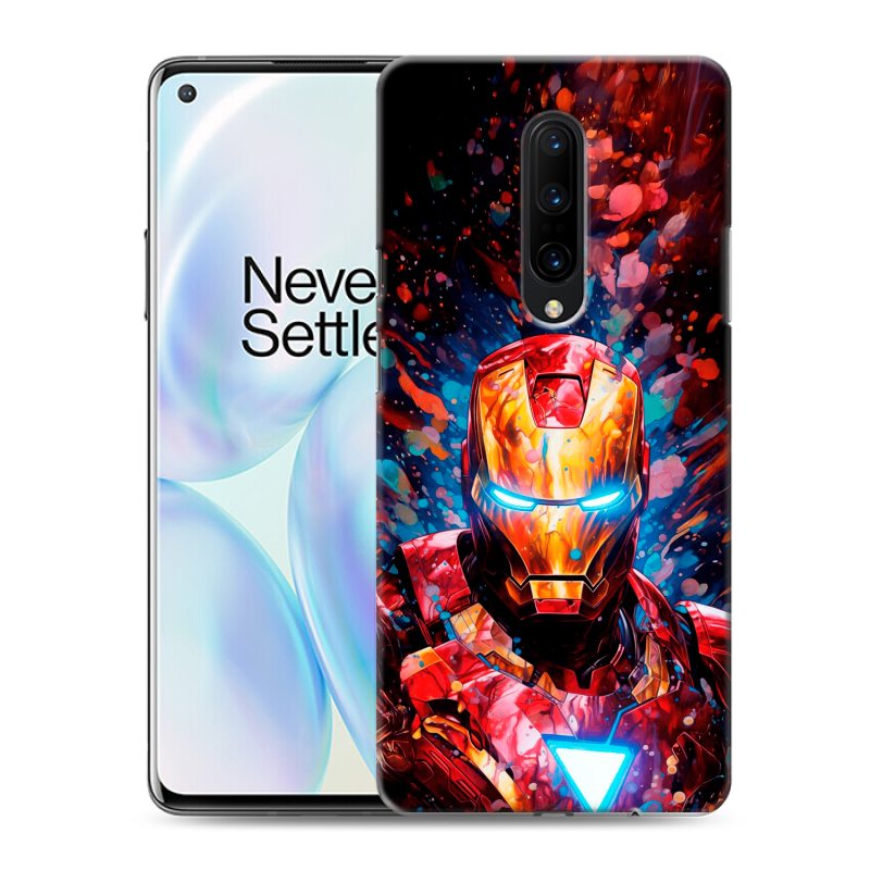 Силиконовый чехол на OnePlus 8 с принтом Железный человек Ironman Силиконовый чехол на OnePlus 8 с принтом Железный человек Ironman