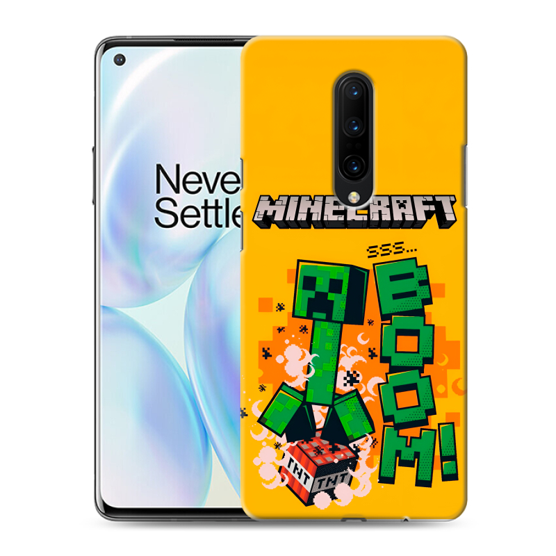 Силиконовый противоударный чехол на OnePlus 8 с принтом Майнкрафт Minecraft Силиконовый противоударный чехол на OnePlus 8 с принтом Майнкрафт Minecraft