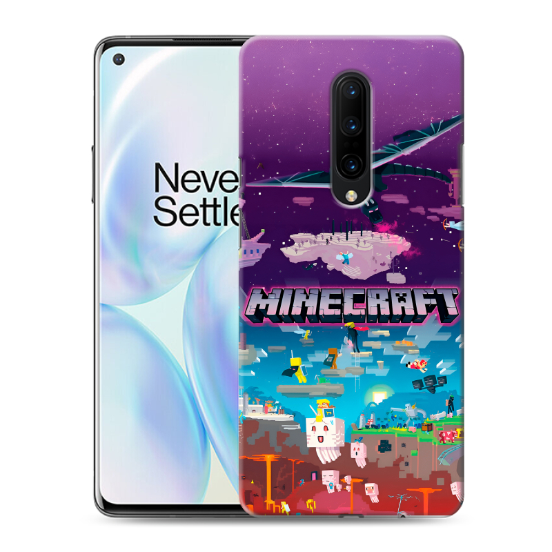 Силиконовый чехол на OnePlus 8 с принтом Майнкрафт Minecraft Силиконовый чехол на OnePlus 8 с принтом Майнкрафт Minecraft