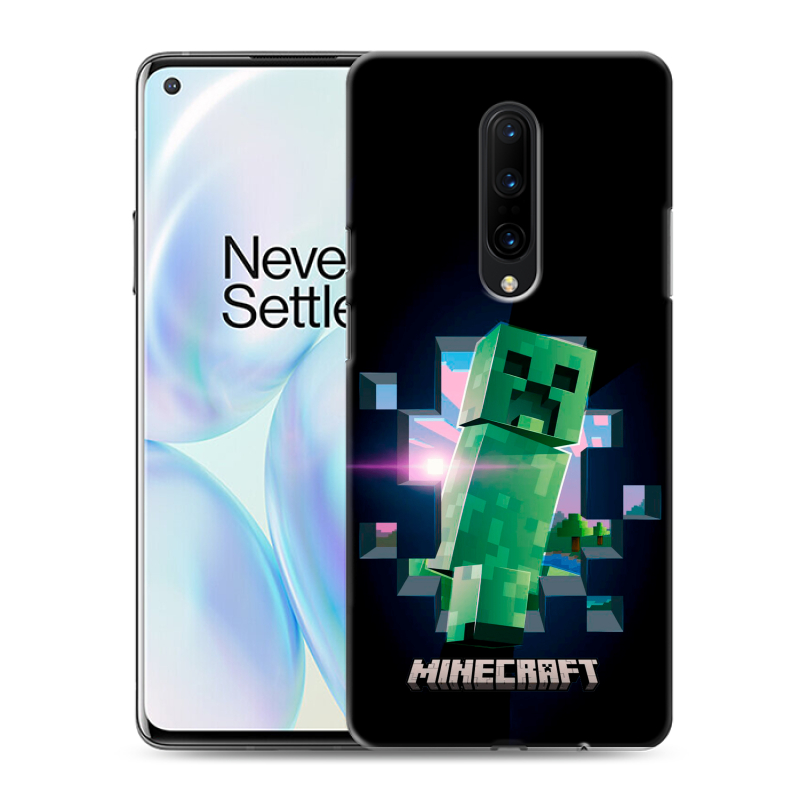 Силиконовый чехол на OnePlus 8 с принтом Майнкрафт Minecraft Силиконовый чехол на OnePlus 8 с принтом Майнкрафт Minecraft