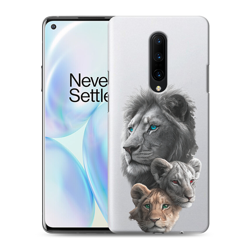 Силиконовый противоударный чехол на OnePlus 8 с принтом Львы Силиконовый противоударный чехол на OnePlus 8 с принтом Львы