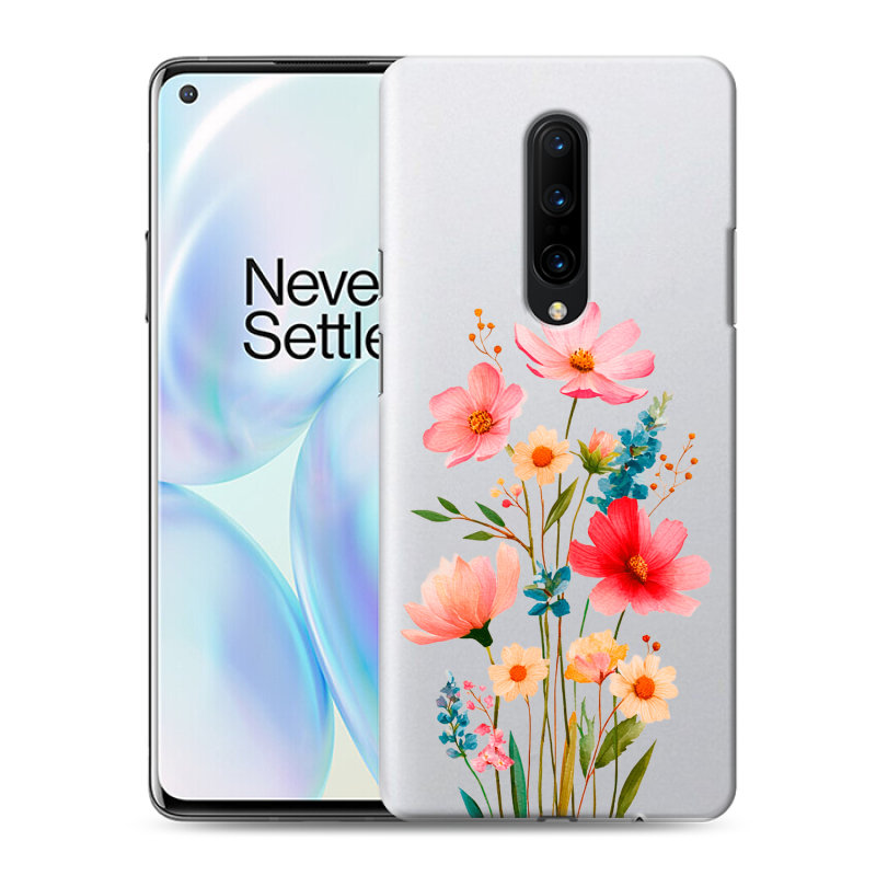 Пластиковый чехол на OnePlus 8 с принтом Цветы Пластиковый чехол на OnePlus 8 с принтом Цветы
