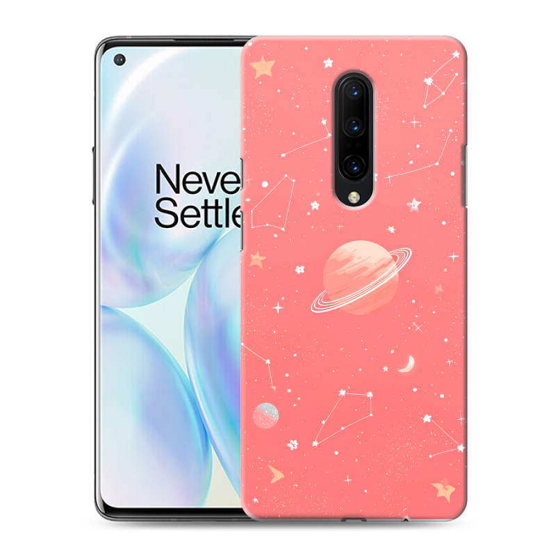 Пластиковый чехол на OnePlus 8 с принтом Розовый космос Пластиковый чехол на OnePlus 8 с принтом Розовый космос
