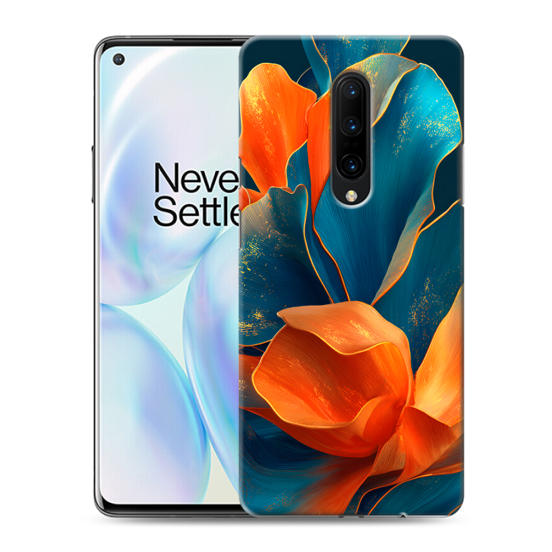 Силиконовый противоударный чехол на OnePlus 8 с принтом Цветы Силиконовый противоударный чехол на OnePlus 8 с принтом Цветы