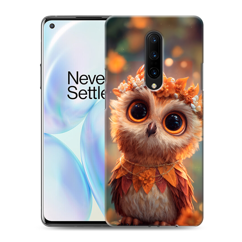 Пластиковый чехол на OnePlus 8 с принтом Милая сова Пластиковый чехол на OnePlus 8 с принтом Милая сова