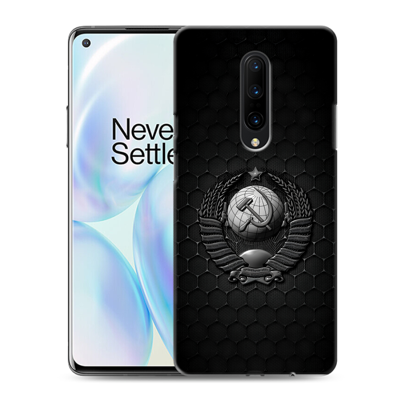Пластиковый чехол на OnePlus 8 с принтом Герб Флаг СССР Пластиковый чехол на OnePlus 8 с принтом Герб Флаг СССР