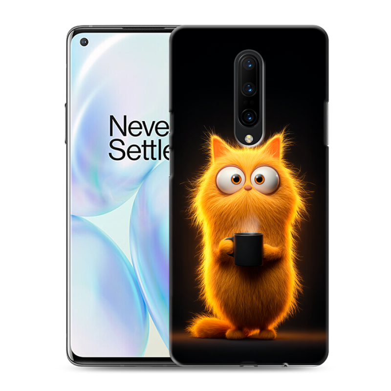 Силиконовый чехол на OnePlus 8 с принтом Смешной кот Силиконовый чехол на OnePlus 8 с принтом Смешной кот