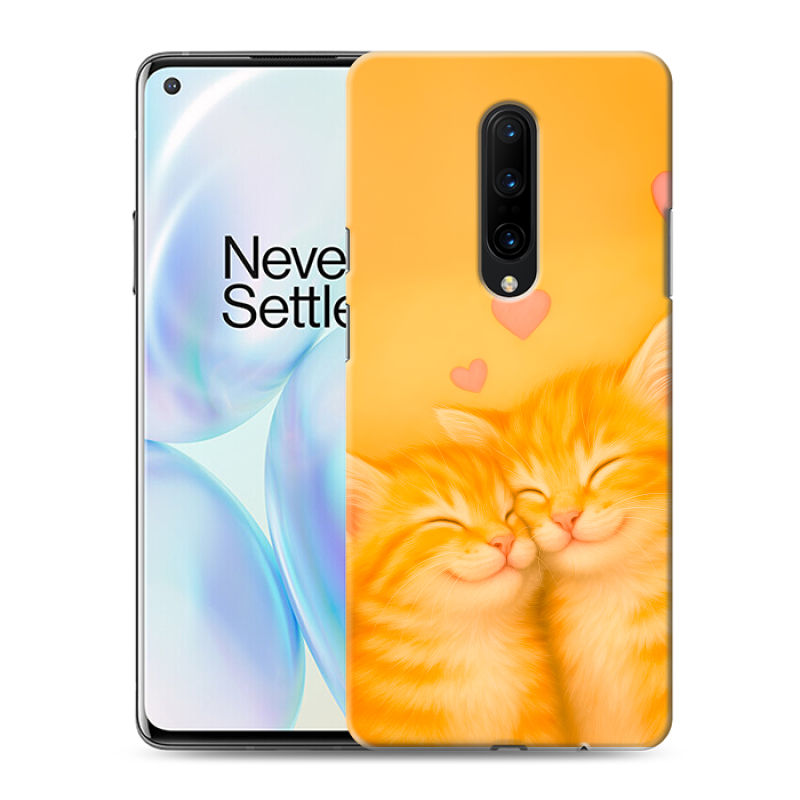 Силиконовый чехол на OnePlus 8 с принтом Милые котята Силиконовый чехол на OnePlus 8 с принтом Милые котята