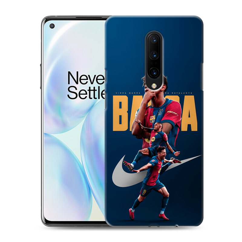 Силиконовый противоударный чехол на OnePlus 8 с принтом Барселона Barca Yamal Силиконовый противоударный чехол на OnePlus 8 с принтом Барселона Barca Yamal