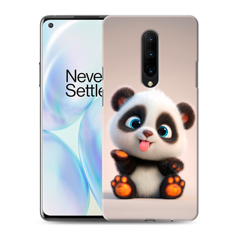 Силиконовый чехол на OnePlus 8 с принтом милая панда Силиконовый чехол на OnePlus 8 с принтом милая панда