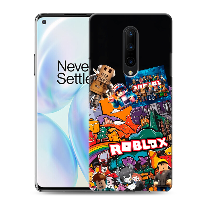 Силиконовый противоударный чехол на OnePlus 8 с принтом Roblox Роблокс Силиконовый противоударный чехол на OnePlus 8 с принтом Roblox Роблокс
