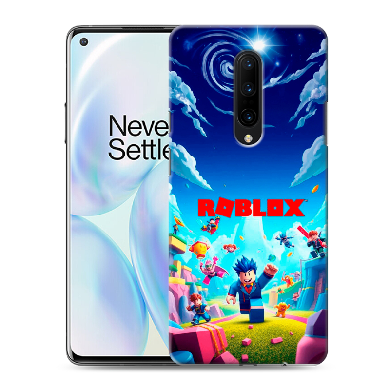 Силиконовый противоударный чехол на OnePlus 8 с принтом Roblox Роблокс Силиконовый противоударный чехол на OnePlus 8 с принтом Roblox Роблокс