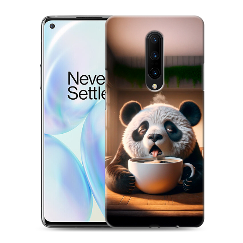 Силиконовый чехол на OnePlus 8 с принтом смешная панда Силиконовый чехол на OnePlus 8 с принтом смешная панда