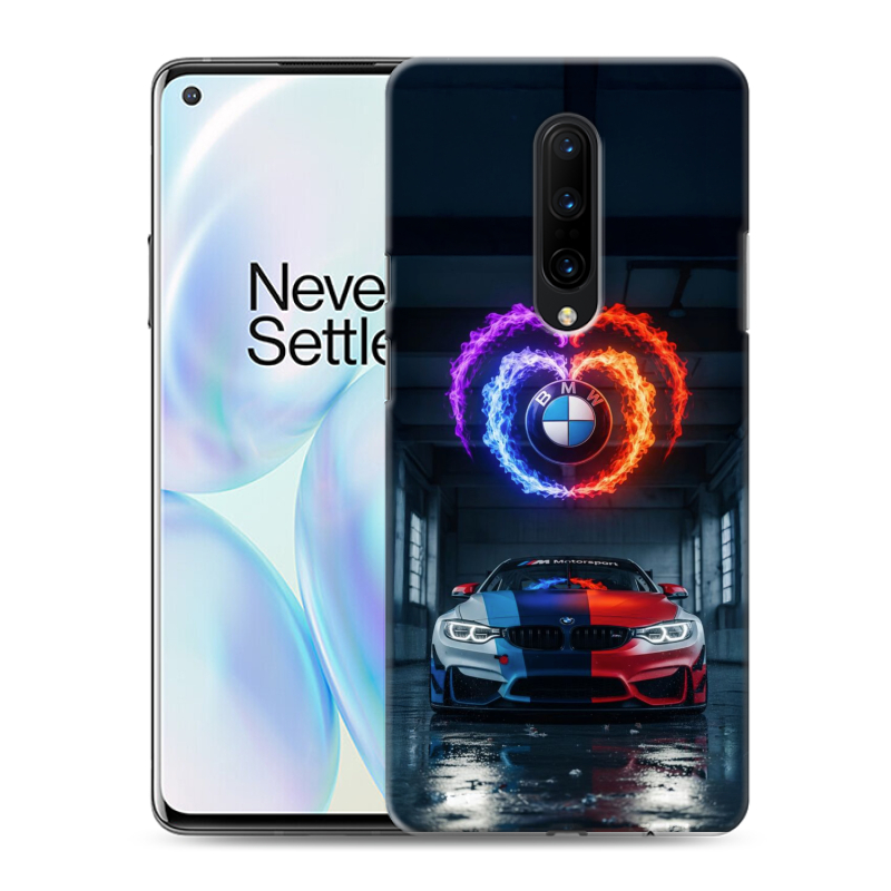 Силиконовый противоударный чехол на OnePlus 8 с принтом BMW БМВ Силиконовый противоударный чехол на OnePlus 8 с принтом BMW БМВ