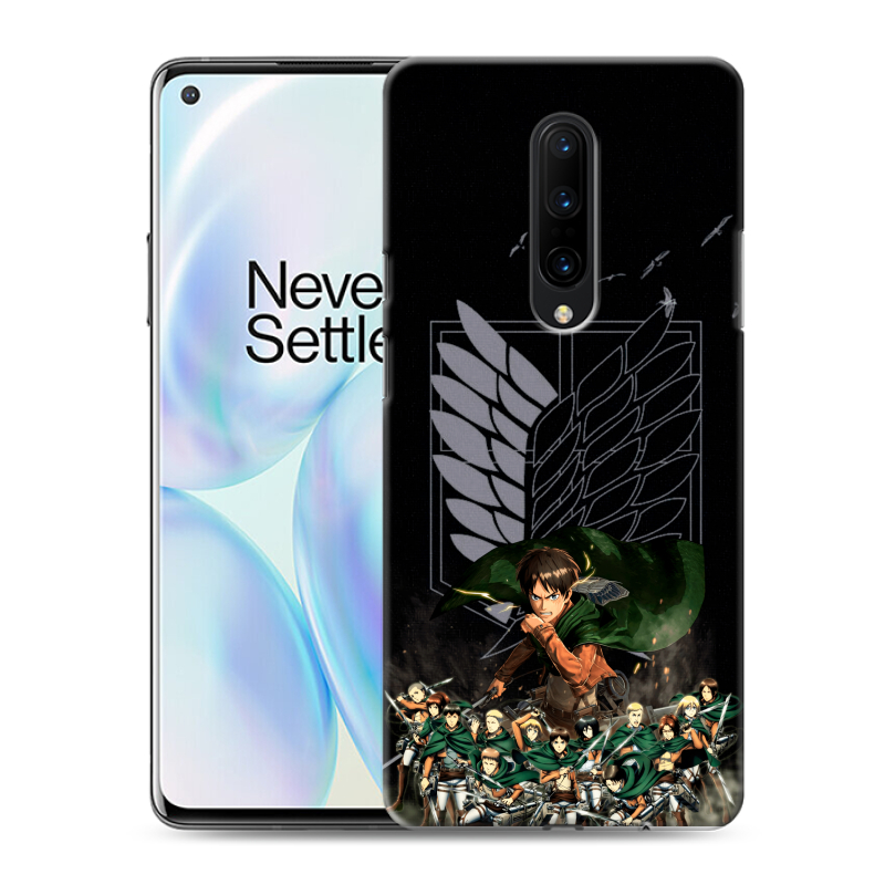 Силиконовый чехол на OnePlus 8 с принтом Атака титанов Силиконовый чехол на OnePlus 8 с принтом Атака титанов