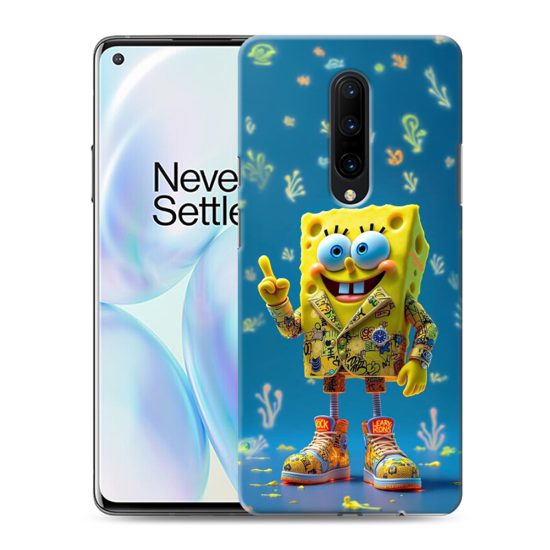 Силиконовый чехол на OnePlus 8 с принтом Спанч боб Спанчбоб Силиконовый чехол на OnePlus 8 с принтом Спанч боб Спанчбоб