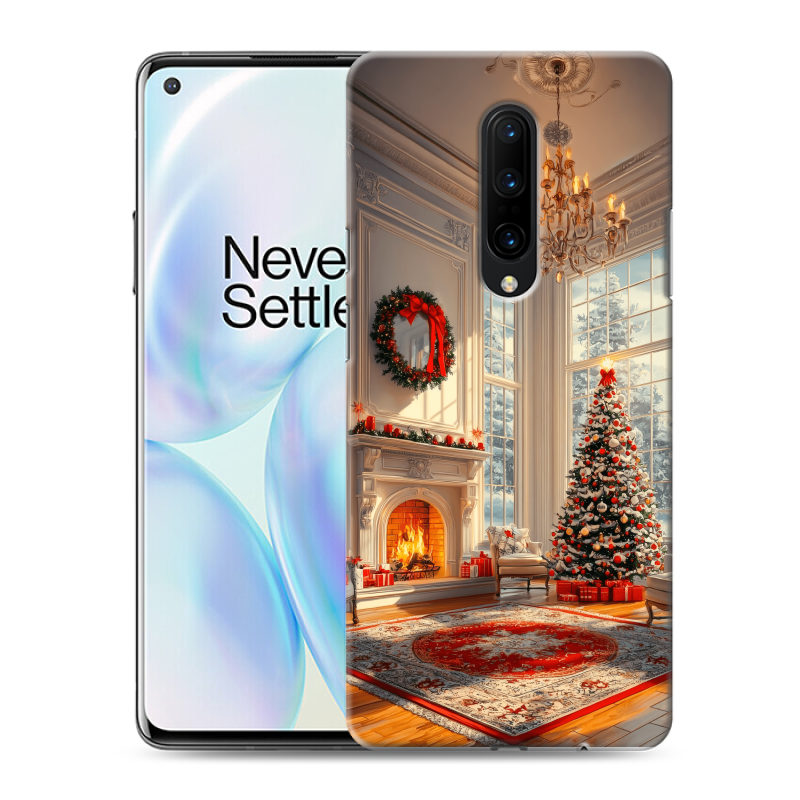 Пластиковый чехол на OnePlus 8 с принтом Новый год Пластиковый чехол на OnePlus 8 с принтом Новый год