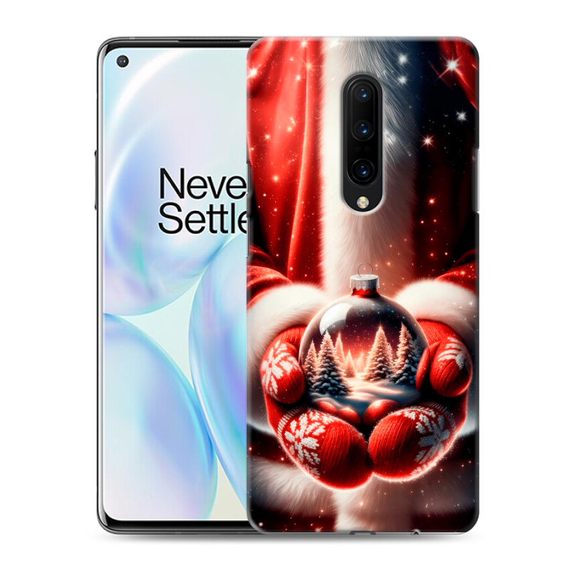 Силиконовый противоударный чехол на OnePlus 8 с принтом Новый год Силиконовый противоударный чехол на OnePlus 8 с принтом Новый год