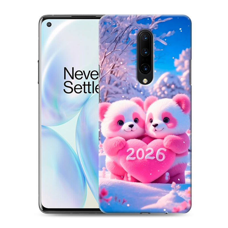 Пластиковый чехол на OnePlus 8 с принтом Новый год Пластиковый чехол на OnePlus 8 с принтом Новый год
