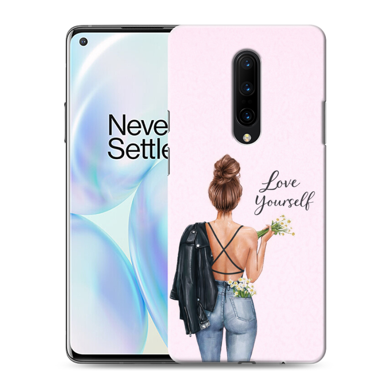 Силиконовый чехол на OnePlus 8 с принтом женский Силиконовый чехол на OnePlus 8 с принтом женский