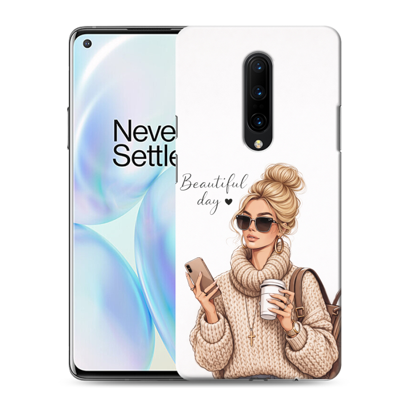 Силиконовый чехол на OnePlus 8 с принтом женский Силиконовый чехол на OnePlus 8 с принтом женский