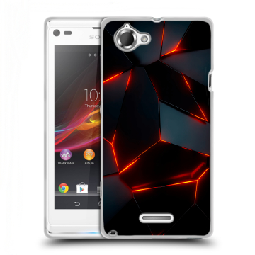 Силиконовый чехол на Sony Xperia L с принтом Яркие абстракции