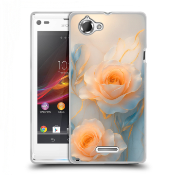 Силиконовый чехол на Sony Xperia L с принтом Женский
