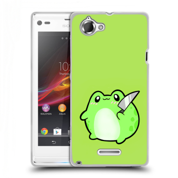 Силиконовый чехол на Sony Xperia L с принтом Лягушенок Силиконовый чехол на Sony Xperia L с принтом Лягушенок