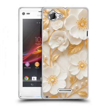Силиконовый чехол на Sony Xperia L с принтом Цветы Силиконовый чехол на Sony Xperia L с принтом Цветы