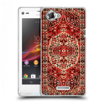 Силиконовый чехол на Sony Xperia L с принтом Ковер