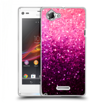 Силиконовый чехол на Sony Xperia L с принтом Блестки Силиконовый чехол на Sony Xperia L с принтом Блестки
