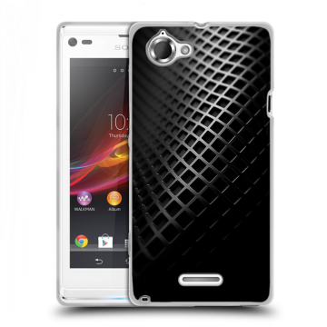 Силиконовый чехол на Sony Xperia L с принтом Текстура металла Силиконовый чехол на Sony Xperia L с принтом Текстура металла