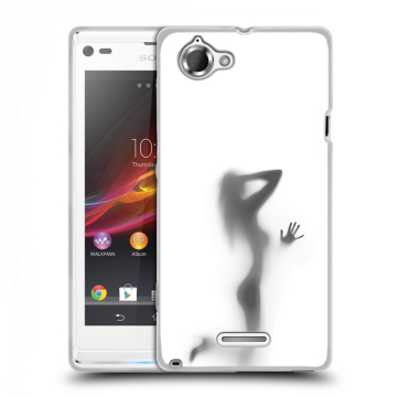 Силиконовый чехол на Sony Xperia L с принтом Силуэт