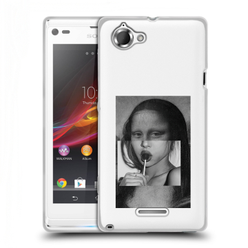 Силиконовый чехол на Sony Xperia L с принтом Мона Лиза Силиконовый чехол на Sony Xperia L с принтом Мона Лиза